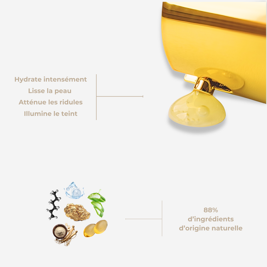 Sérum Précieux à l'Or 24K — Éclat, hydratation, pores affinés • 88% naturel