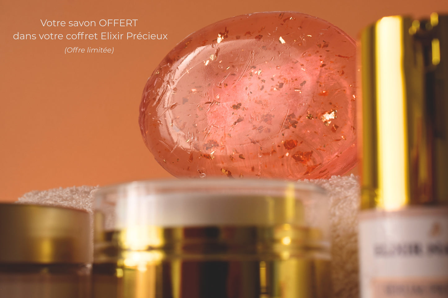 Savon à l'Or 24K — Nettoyage doux & éclat • 72% naturel